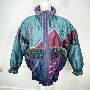 VTG Kent Street Retro Puffer Ski Jacket Medium